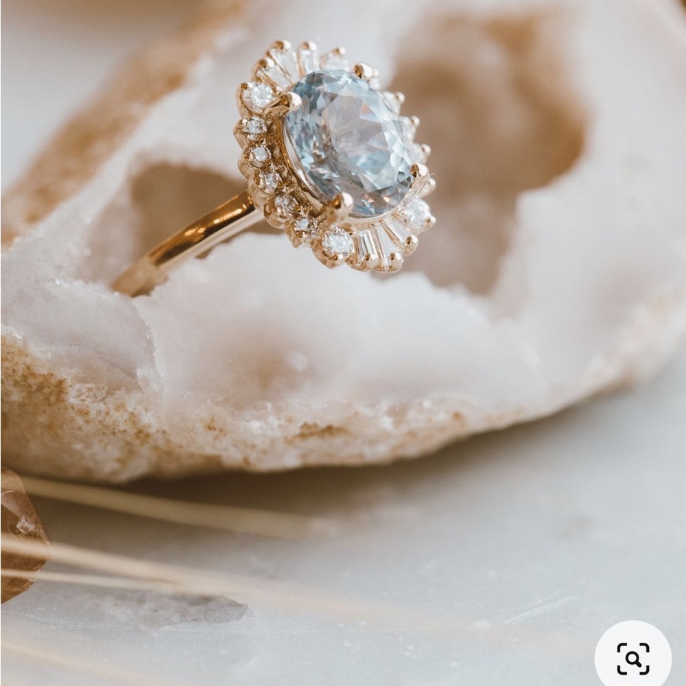 Beautiful 14k plated diamond rings size 6